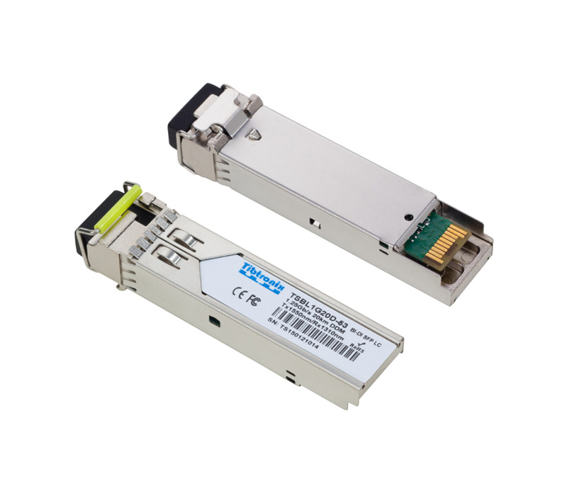 1000BASE-BX BiDi SFP TX1550nm/RX1310nm 20km DDM Transceiver