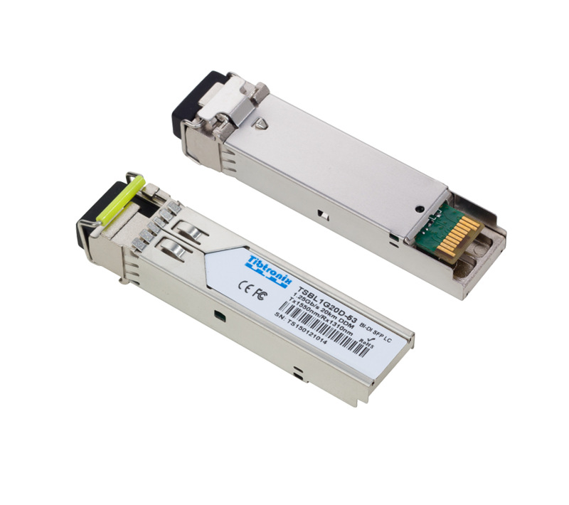1000BASE-BX BiDi SFP TX1550nm/RX1310nm 40km DDM Transceiver