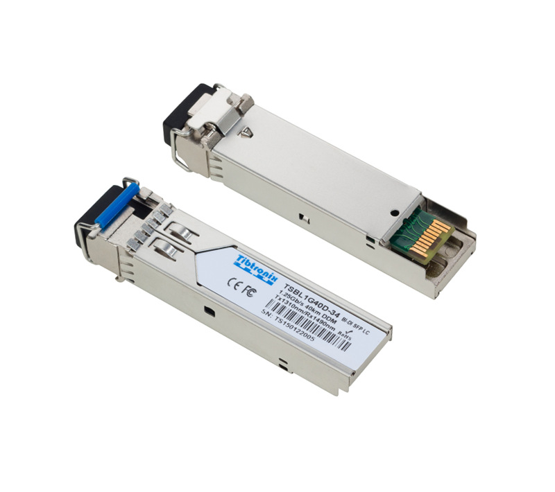 1000BASE-BX-D BiDi SFP TX1310nm/RX1490nm 40km DDM Transceiver